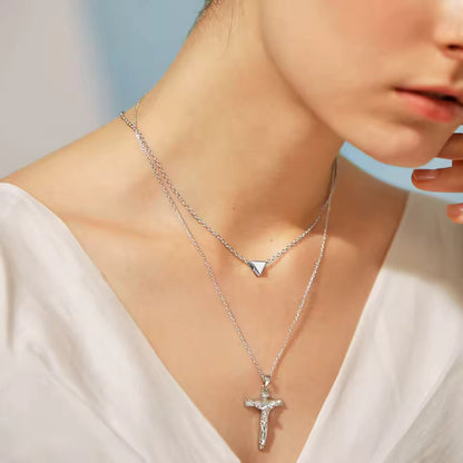 U7 925 Sterling Silver Heart Star Round Moon Necklaces