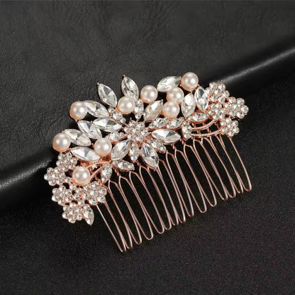 Rhinestone Simple Rose Floral Hair Accessories